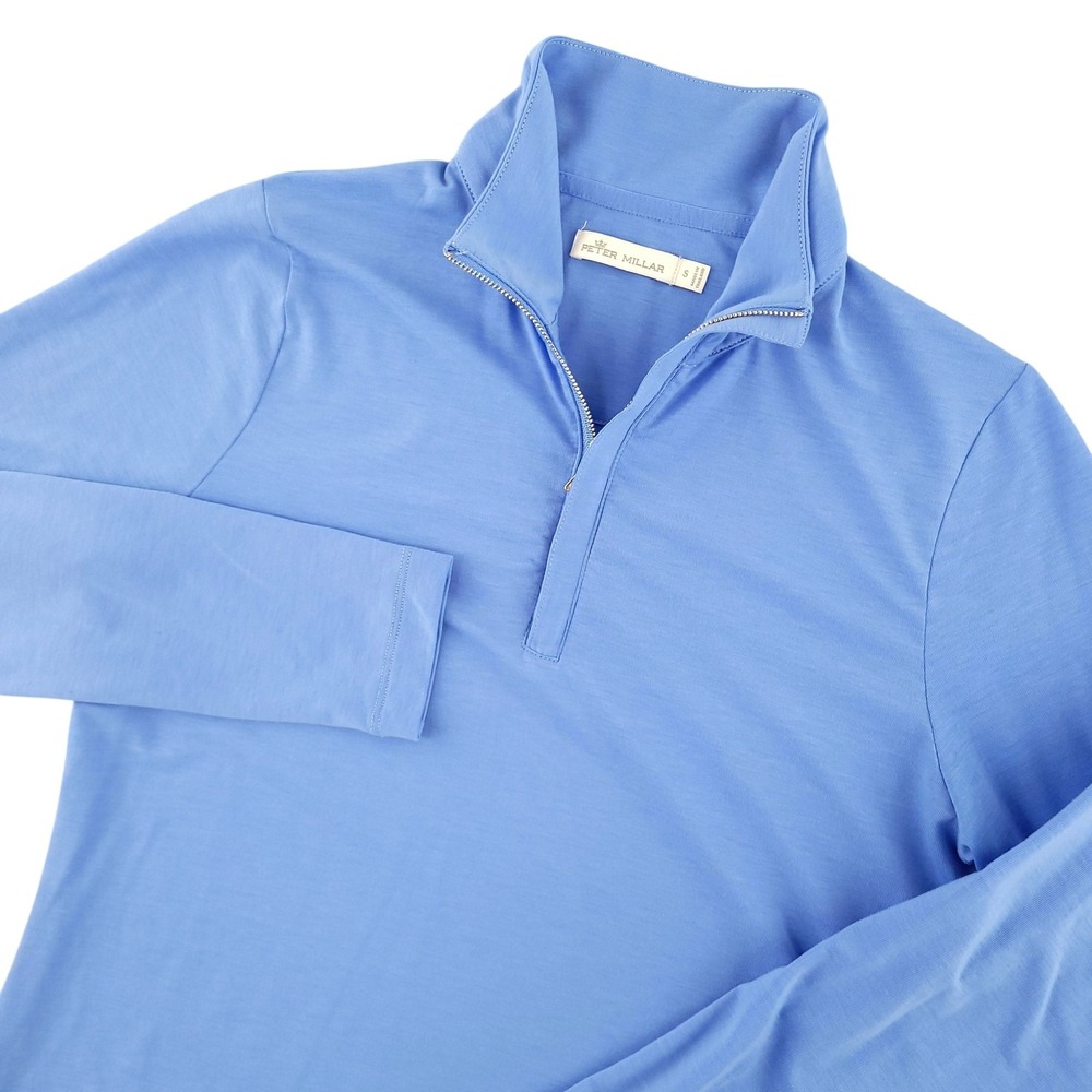 Peter Millar Pullover Womens S Blue 1/4 Zip Long Sleeve Golf Performance Top